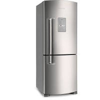 Geladeira / Refrigerador Brastemp Frost Free Ative Inverse BRE50 Inox 422 Litros